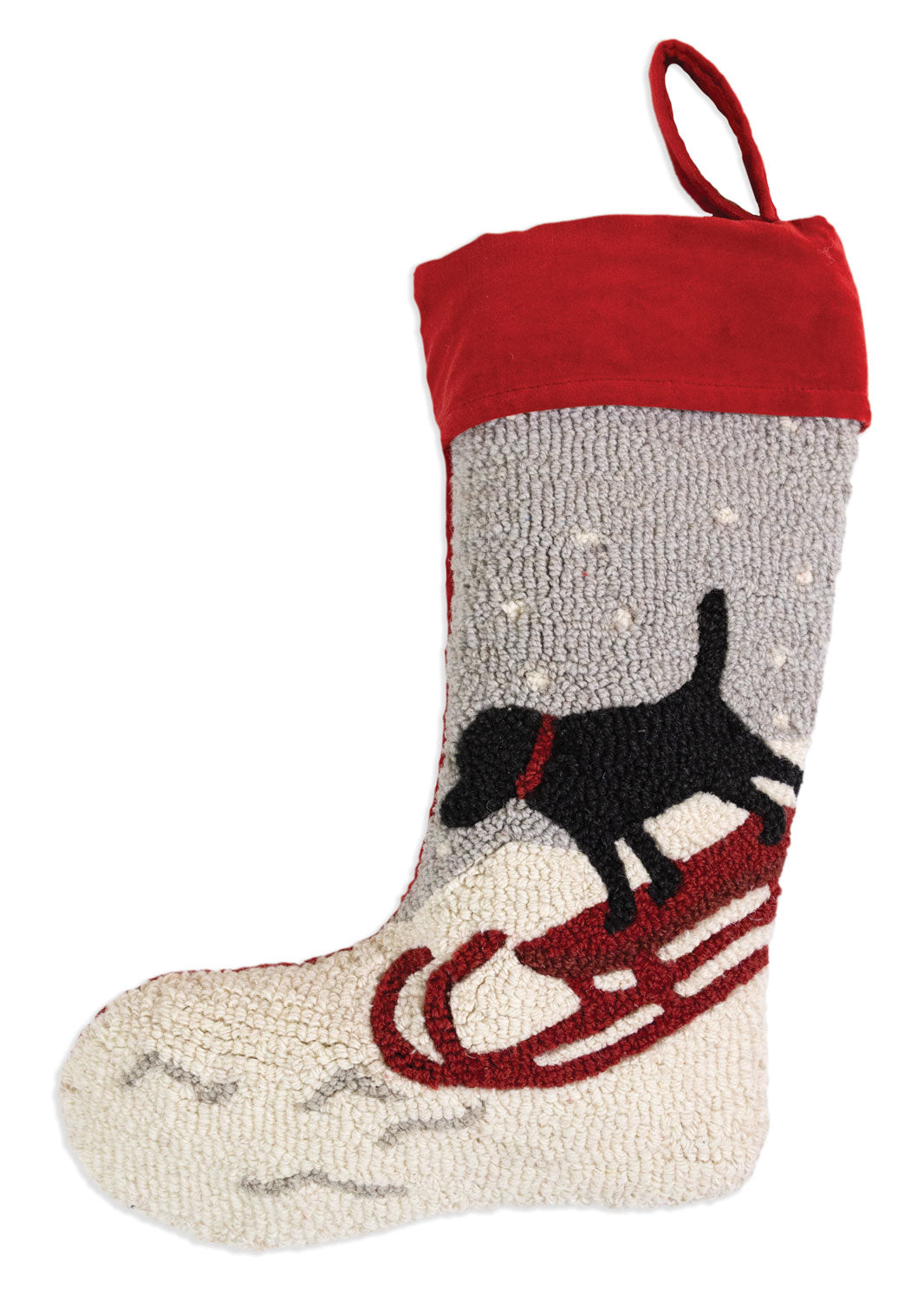 Downhill Day - 9" X 20" Christmas Stocking