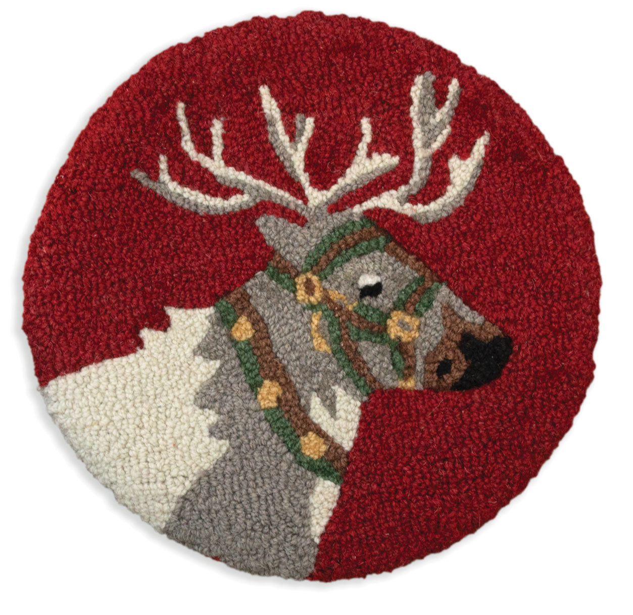 Reindeer - 14" Round Chair Pad