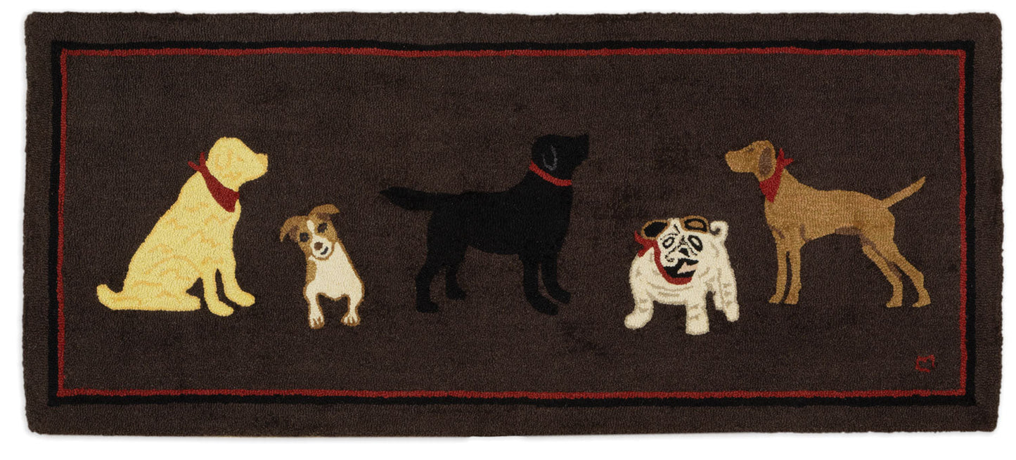 Dogs Welcome - 2.5' X 6' Runner Rug