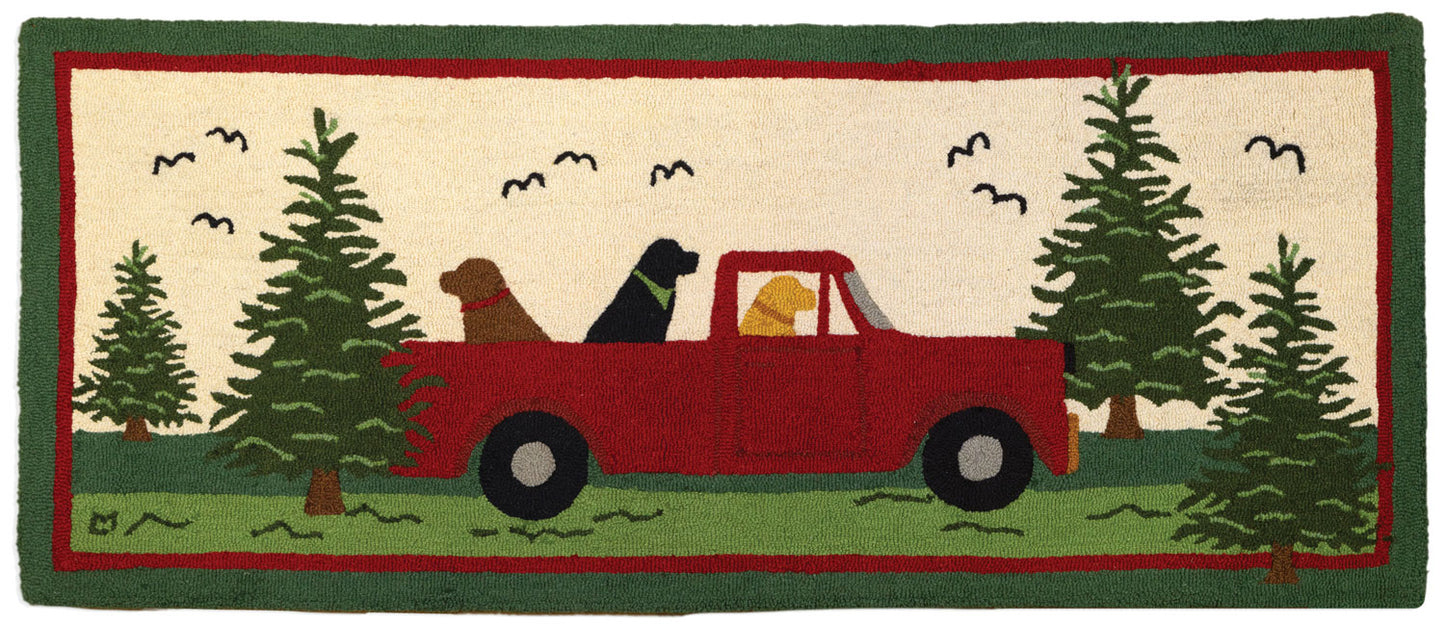 Road Trip 2.5' X 6' Hooked Wool Runner