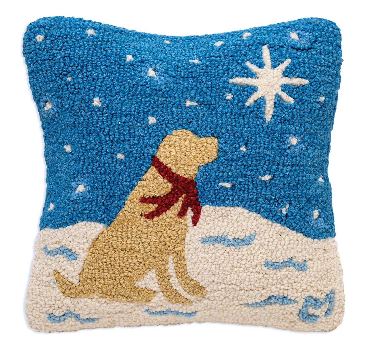 Northstar - 14" X 14" Hooked Wool Pillow