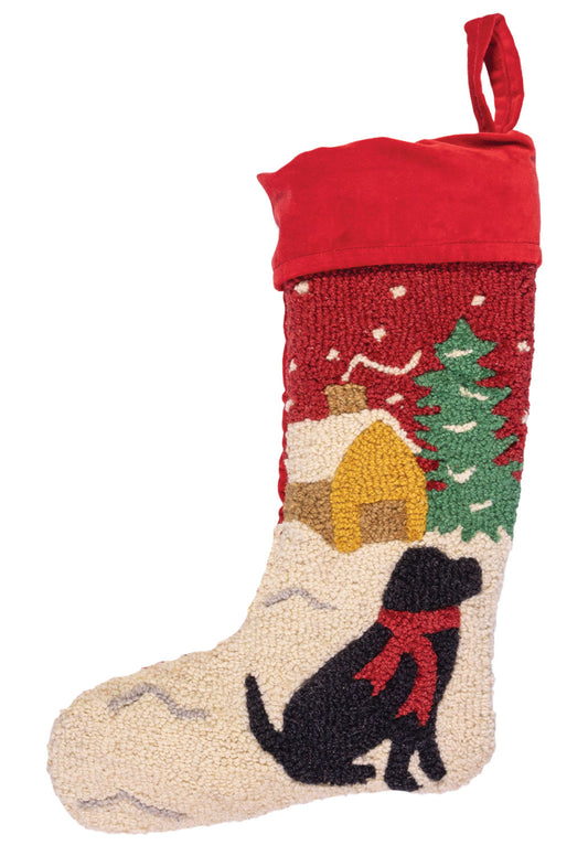 Lab Cabin - 9"X 20" Christmas Stocking