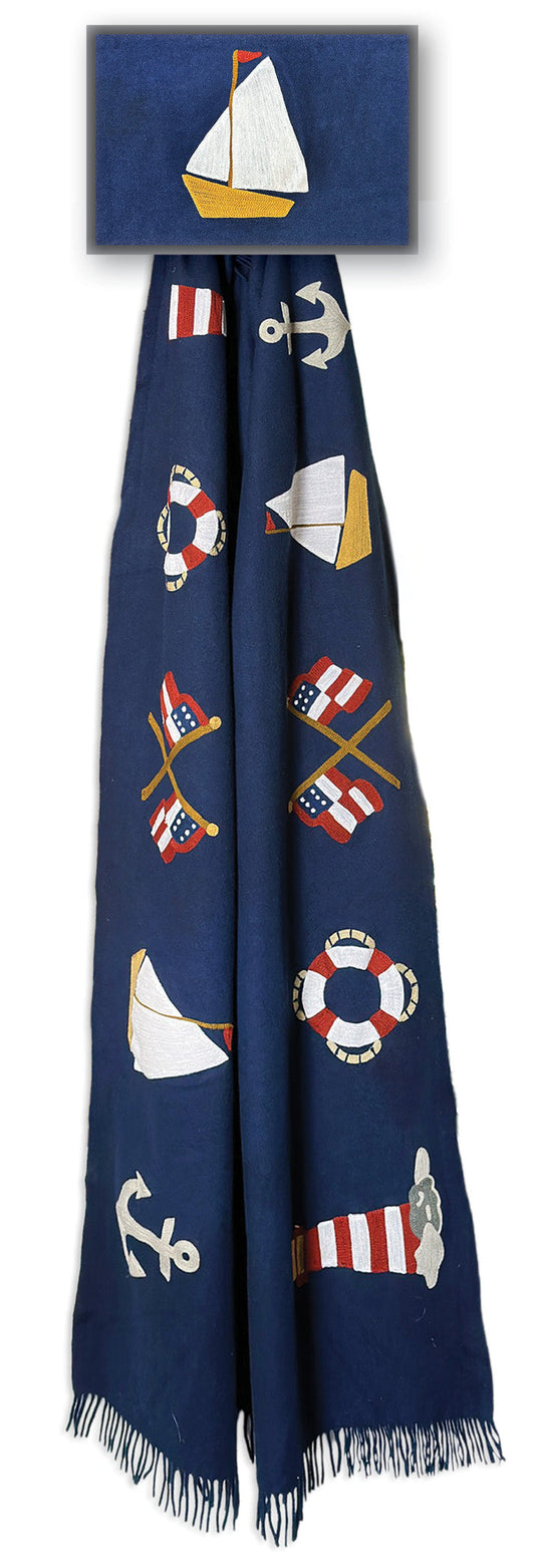 Nautical - 52" x 70" Throw Blanket