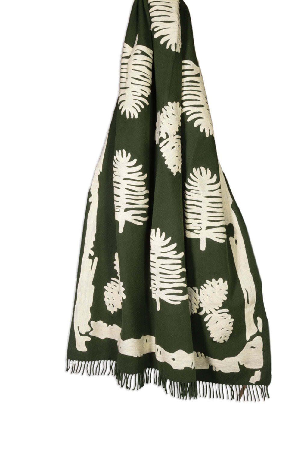 Pine Blanket - 52" X 70" Wool Throw Blanket