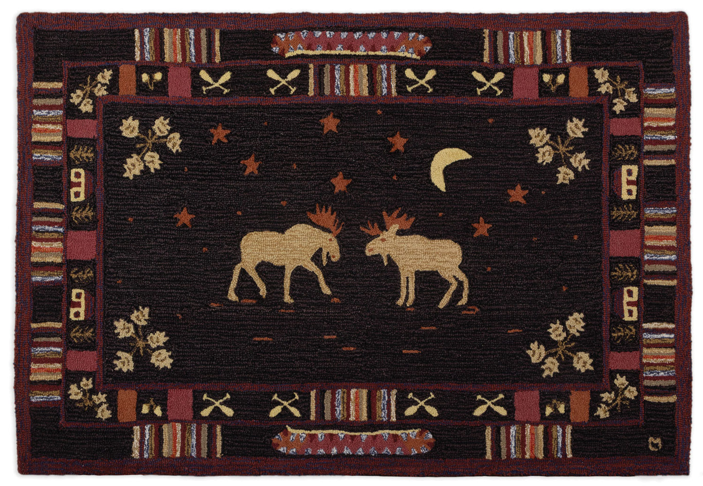 Night Moose - 4' X 6' Area Rug