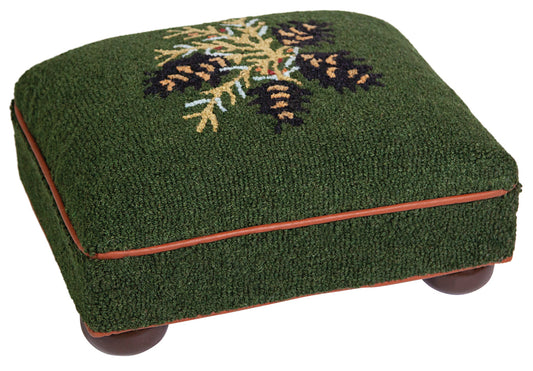 Bun Foot Stool - Diamond Pine - 14" x 18" x 9" Foot Stool