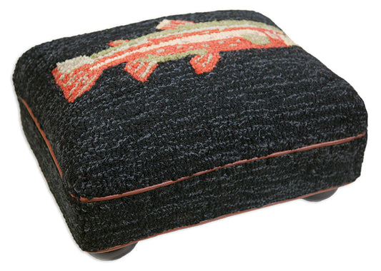 Bun Foot Stool - River Fish - 14" x 18" x 9" Foot Stool