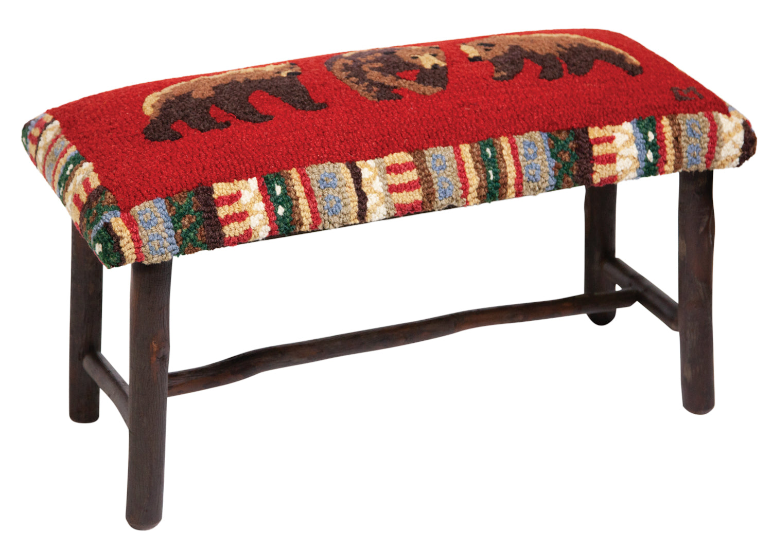 Hickory Bench - Cinnamon Bear - 32" x 15" x 17" Bench