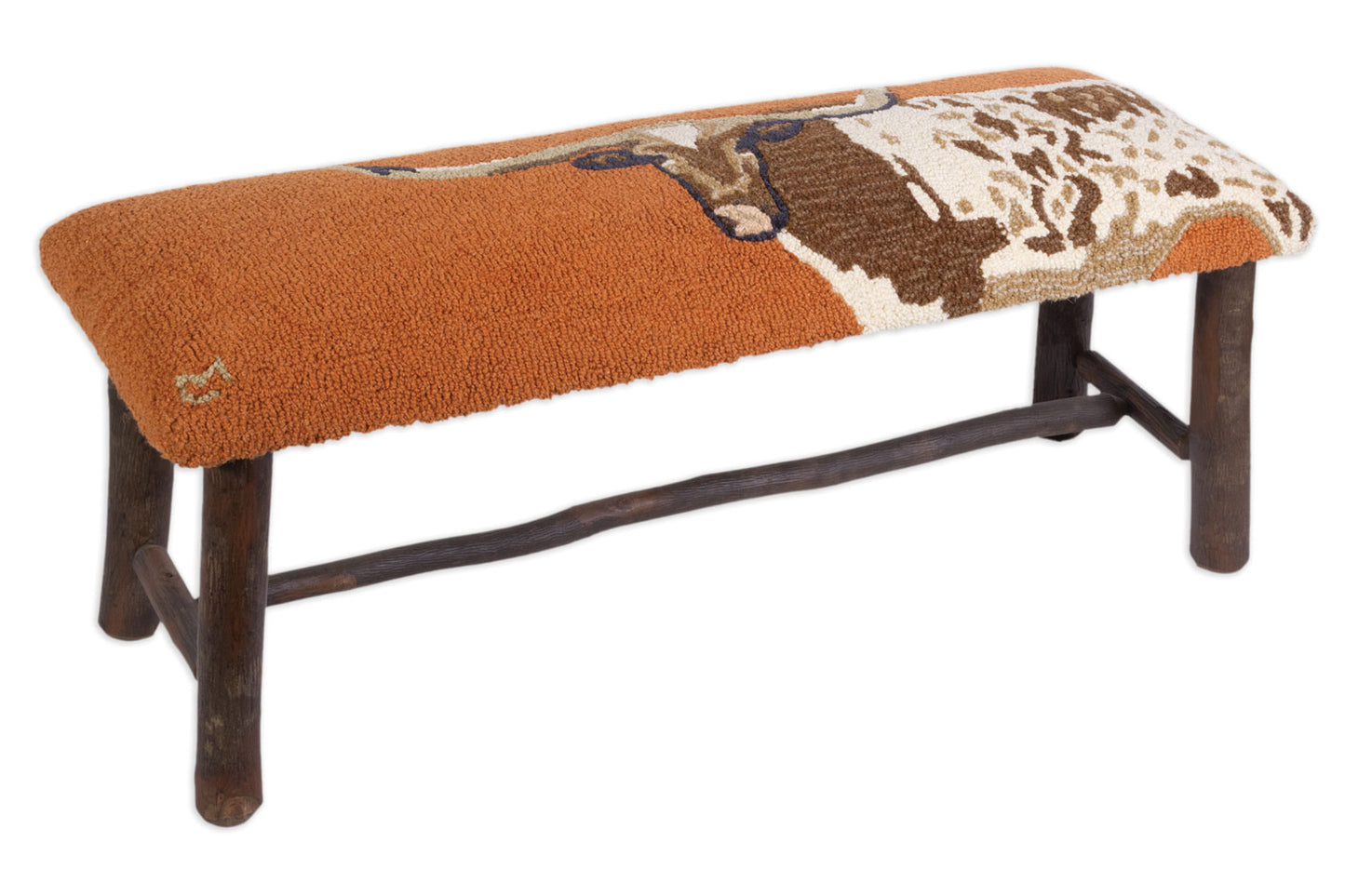 Longhorn 42" Hooked top Hickory Bench