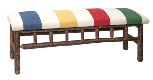 Hickory Bench - Hudson Bay - 48" x 15" x 17" Bench