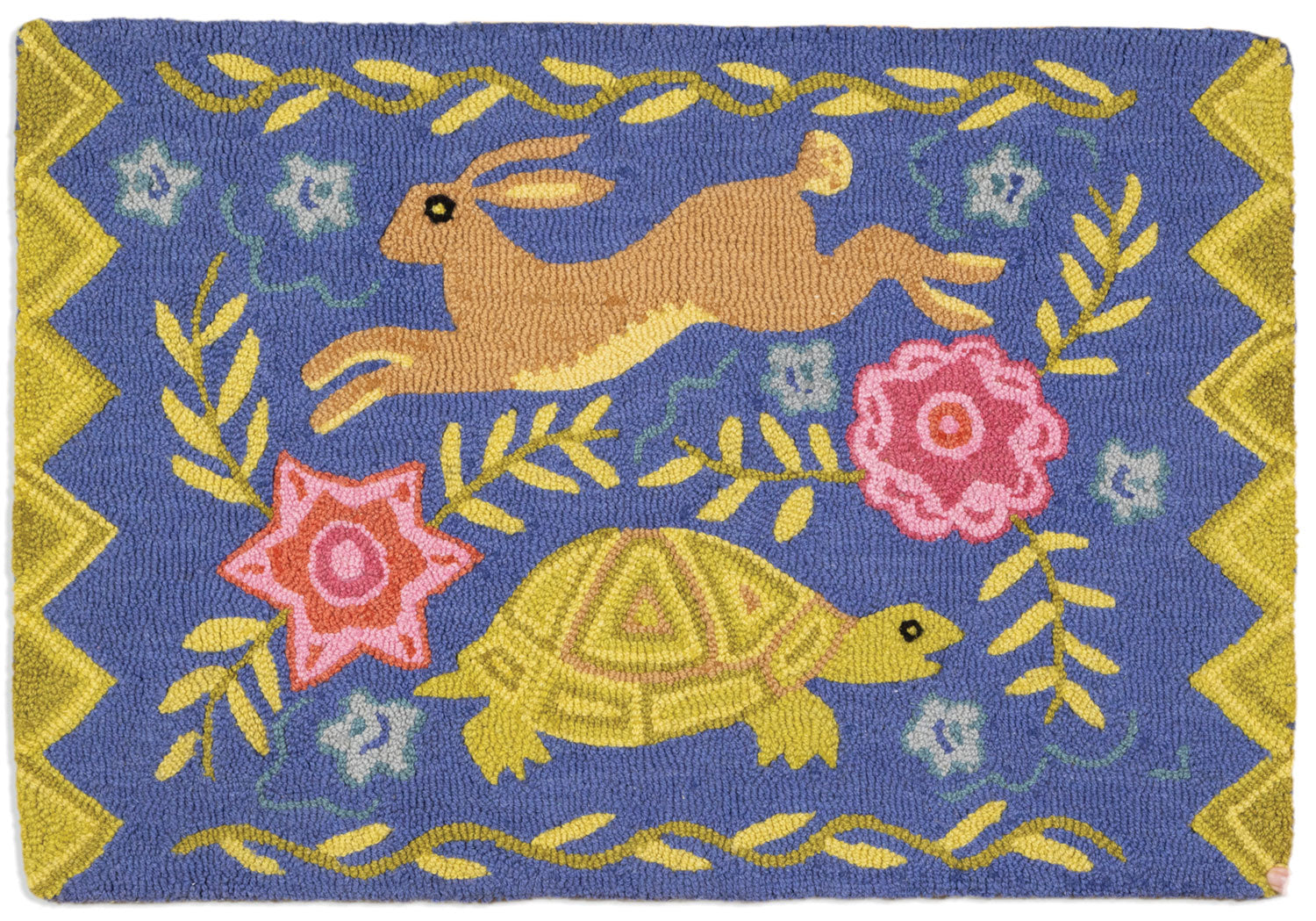 Hooked Wool Rug - Tortoise And Hare - 2' x 3' – Chandler 4 Corners