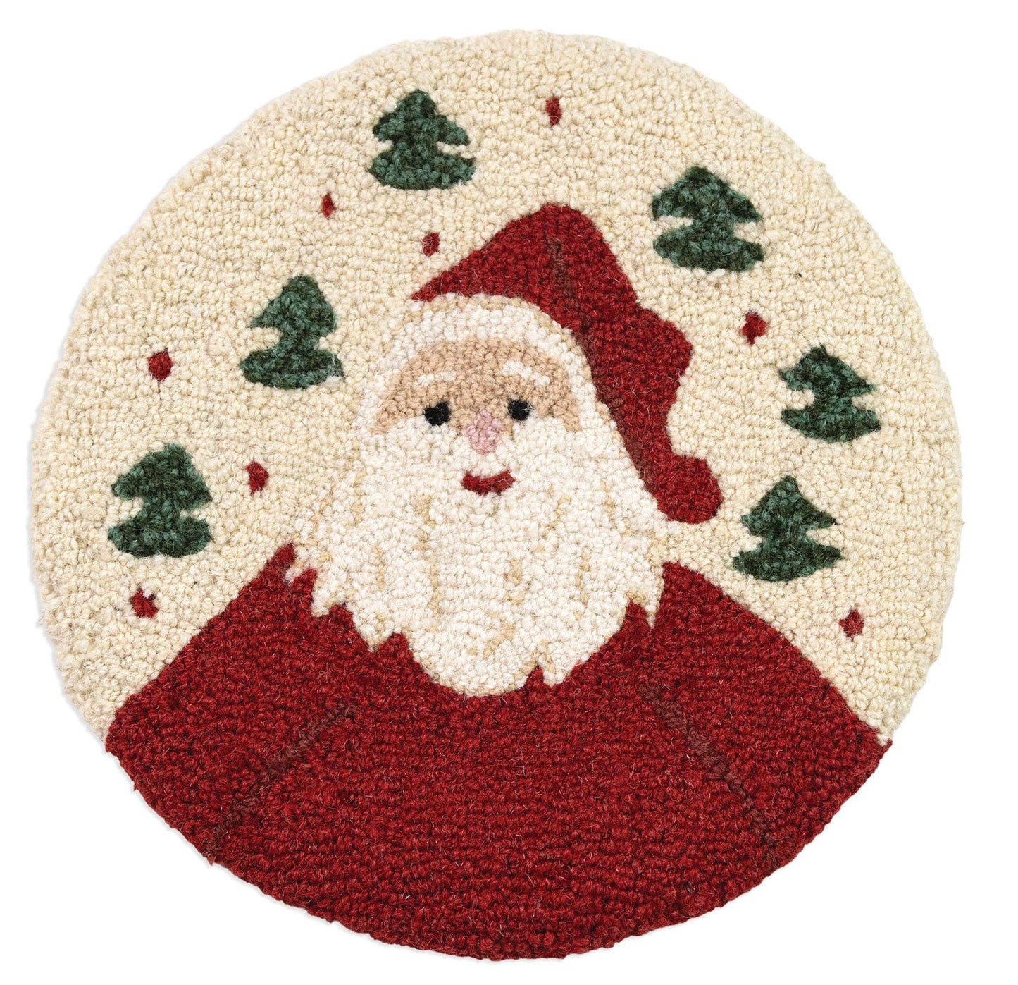 Jolly Ole Santa - 14" Round Chair Pad