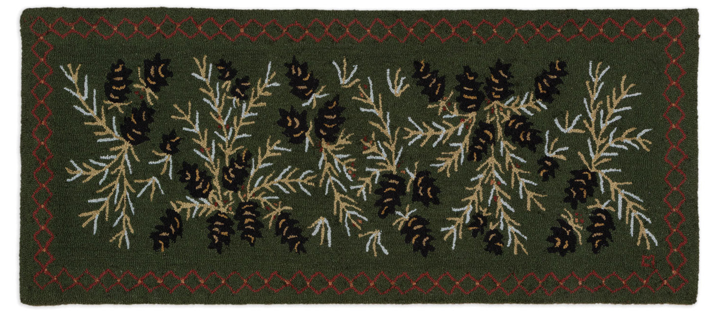 Diamond Pine -  2.5' X 6'  Runner Rug