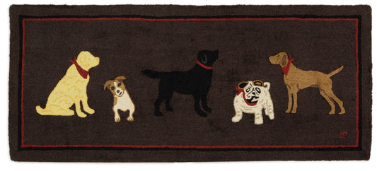 Dogs Welcome -  2.5' X 6'  Runner Rug