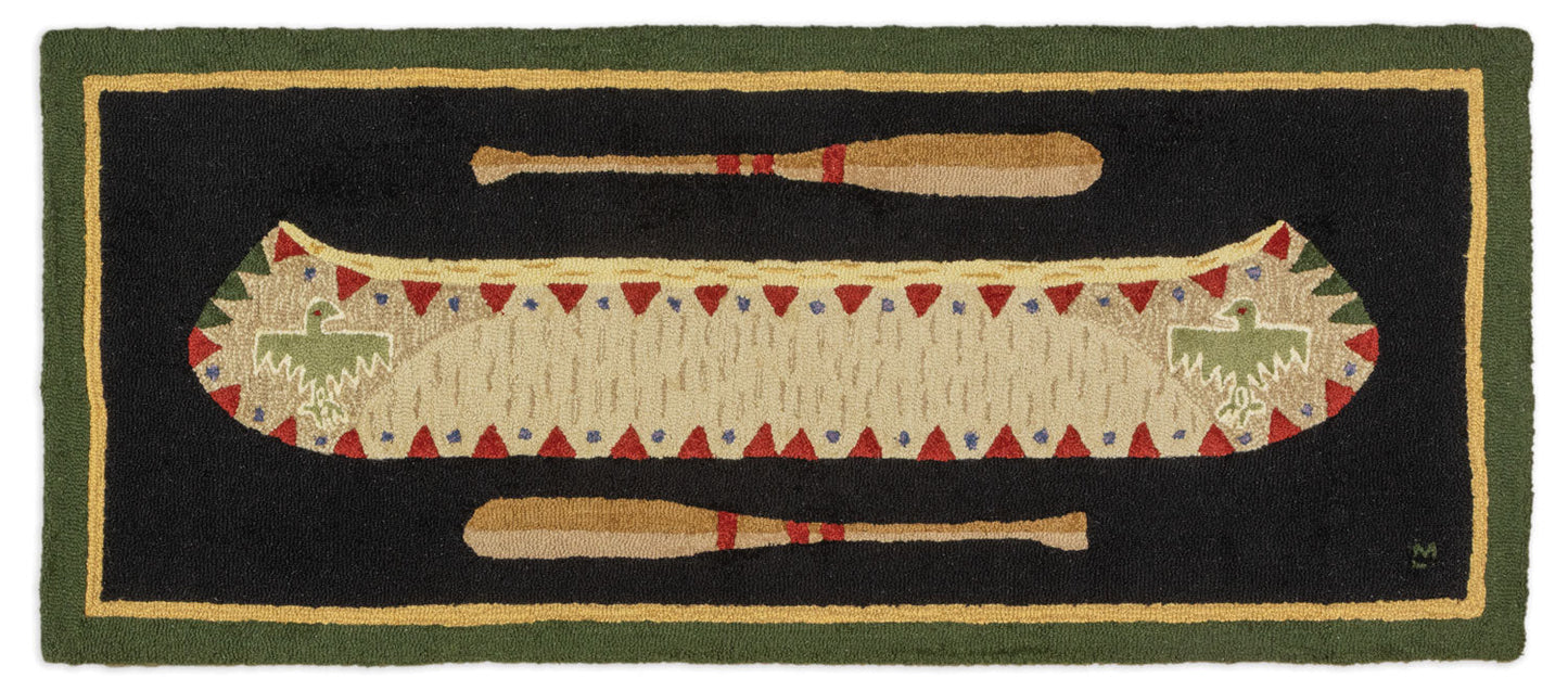 Longboat Green -  2.5' X 6'  Runner Rug