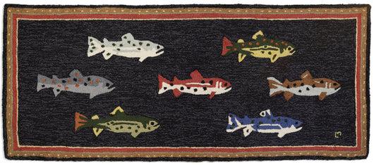 River Fish - 2.5' x 6' Runner