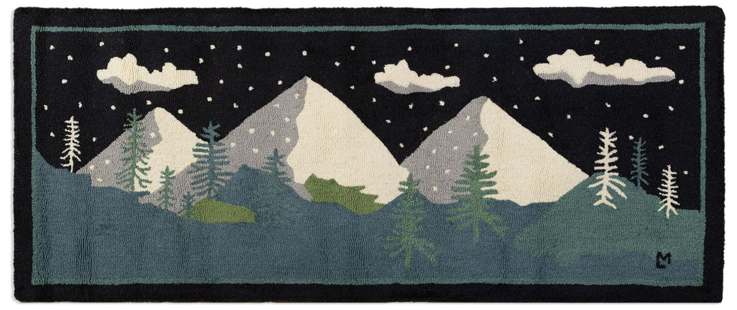 Winter Woods -  2.5'X 6'  Runner