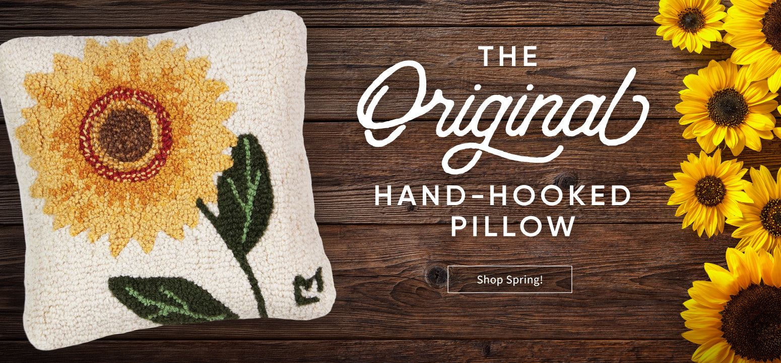The Original Hand-Hooked Pillow - Shop Spring!