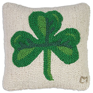 Saint Patricks Day - Hooked Wool Pillow