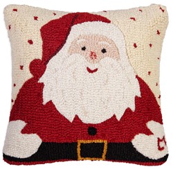 Holiday and Christmas - Hooked Wool Pillow