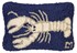 Picture of White Lobster on Navy, Picture 1