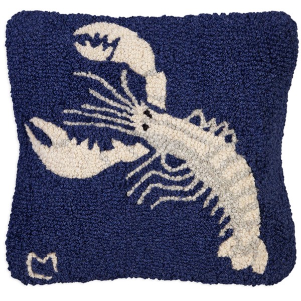 Picture of White Lobster on Navy