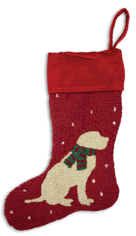 Chandler 4 Corners hand hooked wool holiday stocking