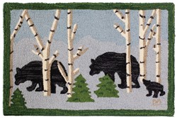 Picture of Three Bears in the Woods
