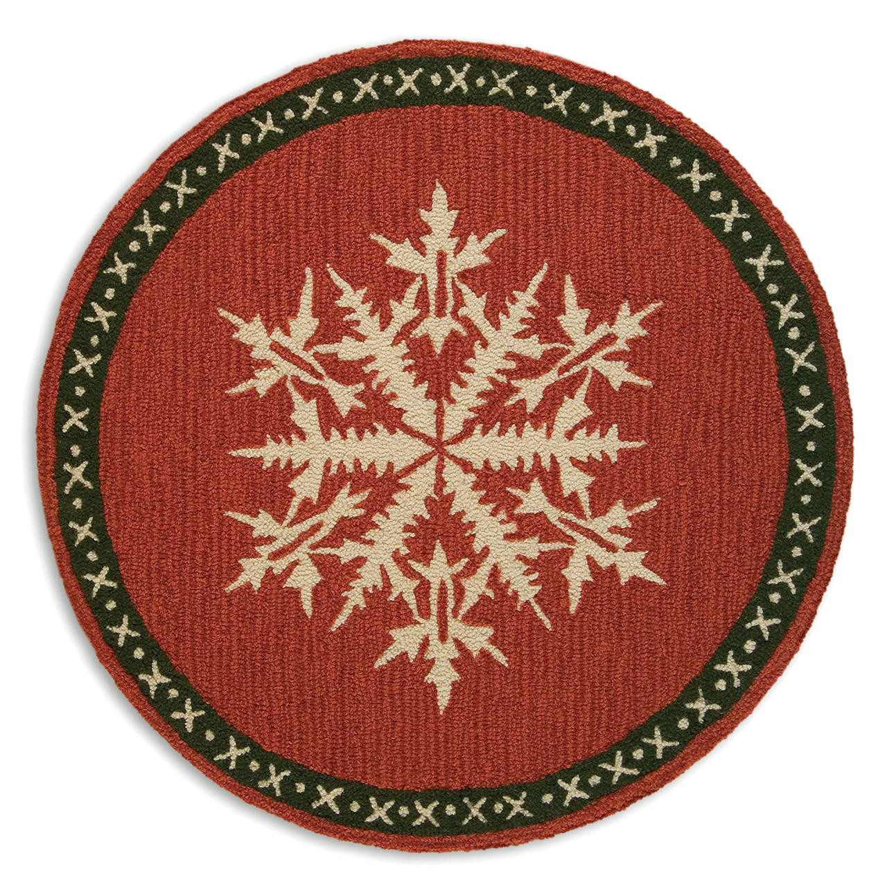 20 x 30 Chandler 4 Corners Artist-Designed Dashing Through The Snow Hand-Hooked Wool Accent Rug
