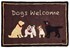 Picture of Dogs Welcome on Brown, Picture 1